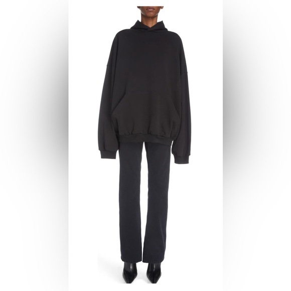NEW🔥BALENCIAGA Gender Inclusive Beaded Back BB Logo Oversized Hoodie🔥 - Picture 5 of 10